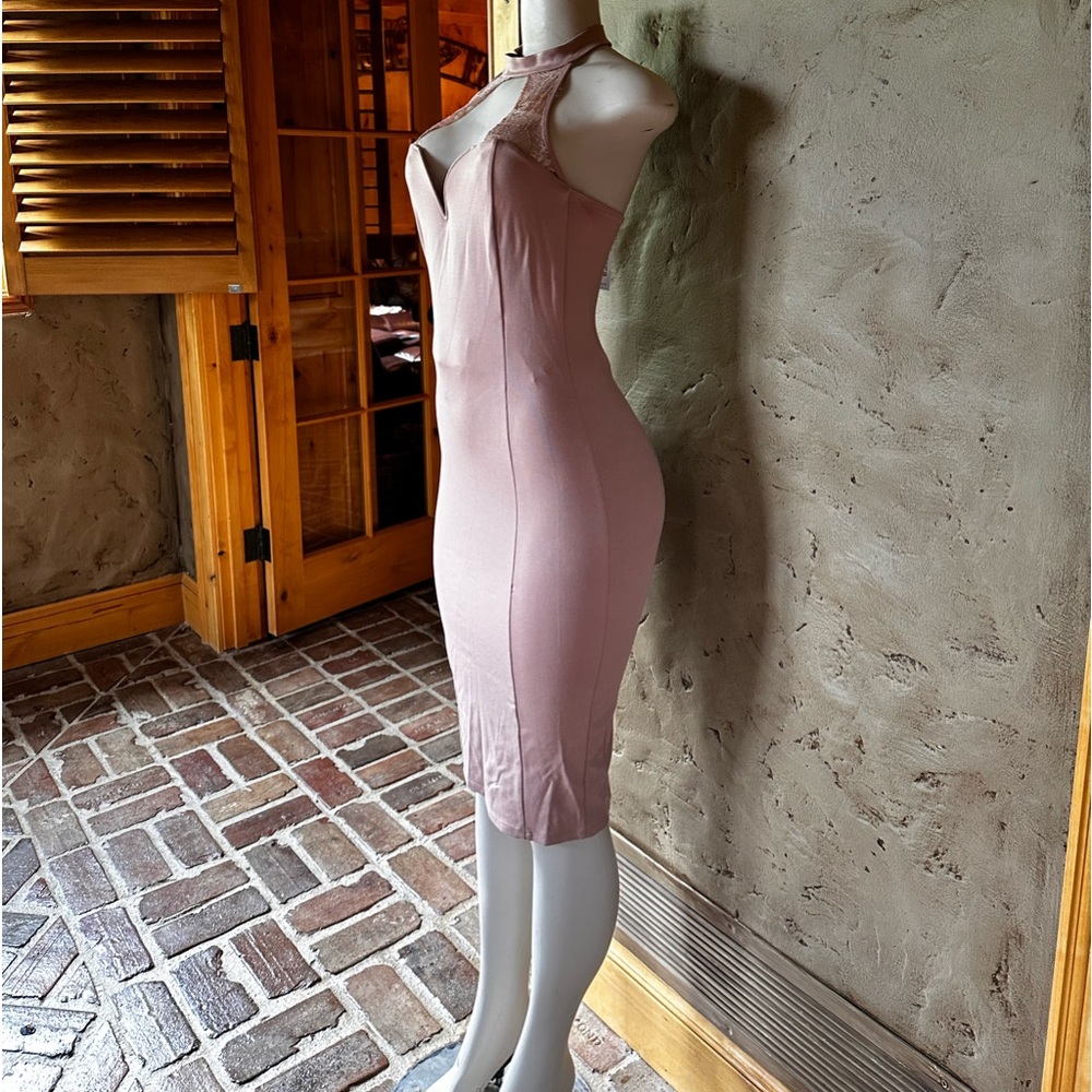 Size small halter pink/ mauve dress